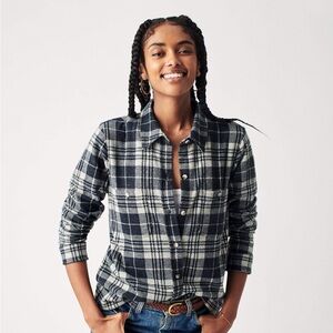 EUC Faherty Legend Sweater Shirt Plaid Flannel